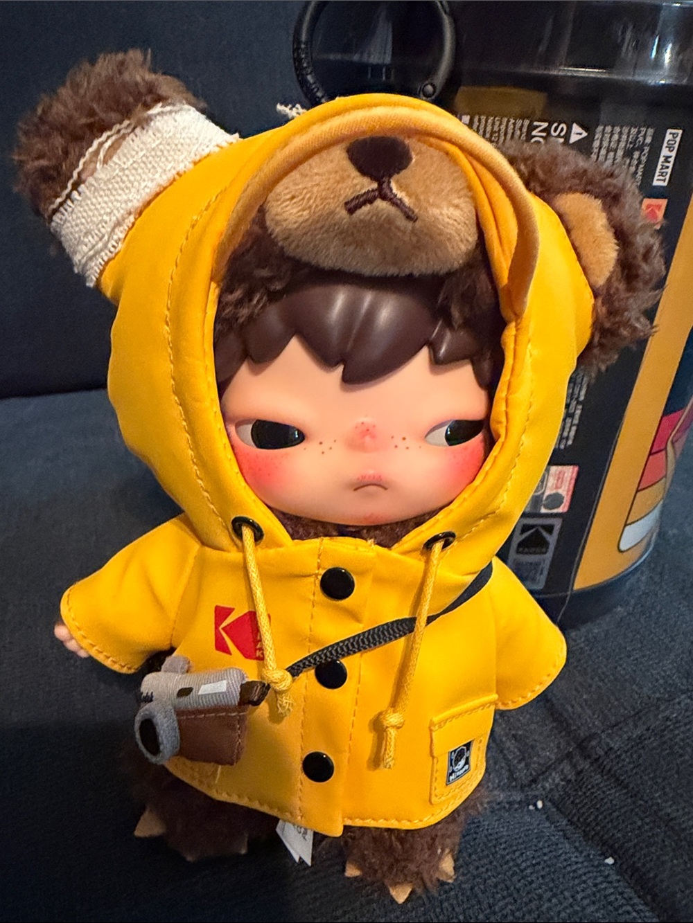 Hirono -Kodak Yellow Bear pendal plush Camera Design - Picture 4 of 4